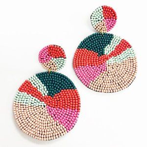 Handmade India seed bead earring
